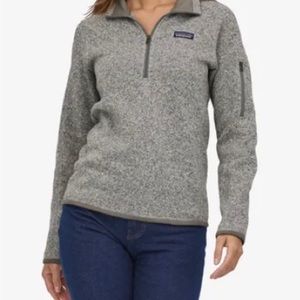 Patagonia Women's Better Sweater 1/4-Zip Fleece - “Birch White”